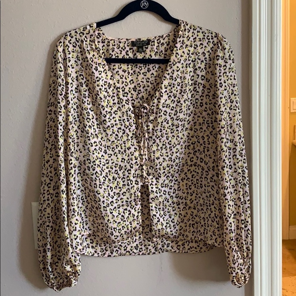 Top Shop Leopard Blouse